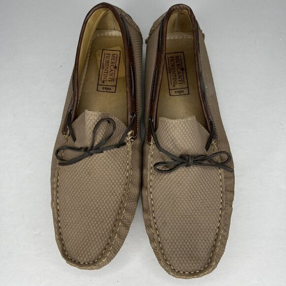 Mercanti Fiorentini Driving Moccasins Shoes Men\'s Newbuck Tan Brazil Size 12 main image 10